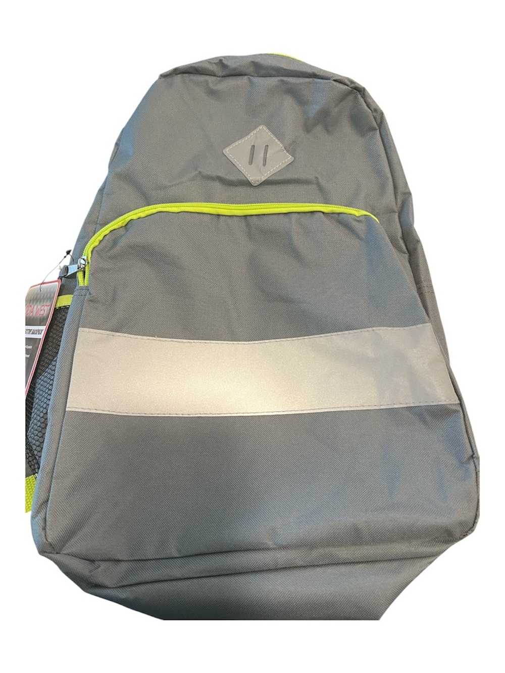 Gray and Neon Yellow Accent Backpack for Men